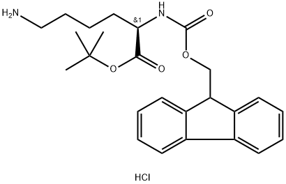 (R)-2-((((9H-蘇-9-基)甲氧基)基)氨基)-6-氨基已酸叔丁醋鹽酸鹽